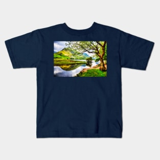 Lake District Mountain Reflection Kids T-Shirt